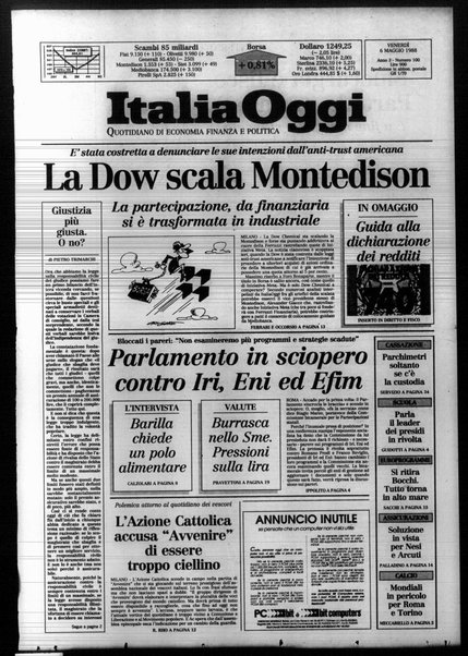 Italia oggi : quotidiano di economia finanza e politica